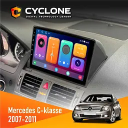 Штатна магнітола Mercedes-Benz C-Class (W204) 2007-2011 Cyclone C9-001 2x32 CPL Cyclone (НФ-00002518)