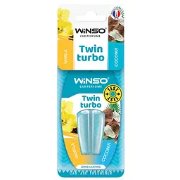 Ароматизатор для авто Winso Twin Turbo Vanilla & Coconut Ваніль та кокос подвійна капсула