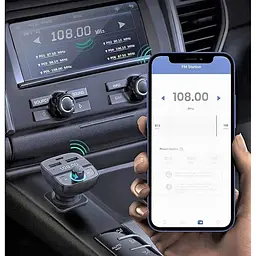 FM трансмітер модулятор Ugreen CD229 Bluetooth 5.0 чорний - мініатюра 6