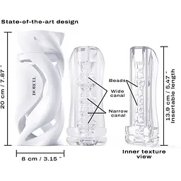 Мастурбатор Dorcel Deep Blow White - мініатюра 5