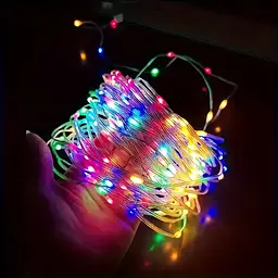 Смарт гірлянда USB 10м RGB з Bluetooth та пультом кольорова світлодіодна розумна LED стрічка AMILL LED - мініатюра 7