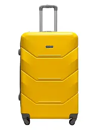 Валіза велика L пластикова Carbon 147C 115л Жовта