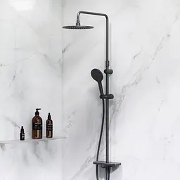 Душова система Am.Pm ShowerSpot без змішувача Like black F0780222, Чорний матовий - мініатюра 2