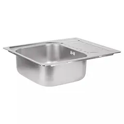 Кухонна мийка 630x500x180 мм + сифон Wezer 6350(08) Satin, Satin - мініатюра 3