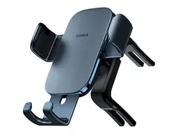 Автомобільний тримач BASEUS Metal Age 2 Gravity Car Mount (Round Air Vent Version) Dark Gray (SUJS000013)