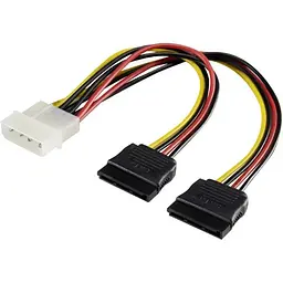 Перехідник ділник живлення Gresso Ide male Molex to 2 Sata female AMG7012 20 см