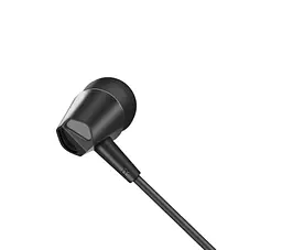 Дротові навушники Hoco M34, з мікрофоном, 3.5mm, 1.2m, Чорний - мініатюра 3