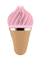 Стимулятор Satisfyer Layons Sweet Treat для клітора з обертовими пелюстками, 10х4 см рожевий з коричневим - мініатюра 4