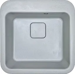 Кухонна мийка Adamant Exist 500x500x190 світло-сірий 000008488, Сірий