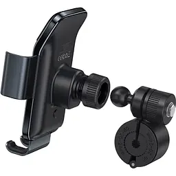 Автотримач із бездротовою зарядкою Baseus Smart Solar Power Wireless Cycling Electric Holder Black (SUZG010001) [85330] - мініатюра 5
