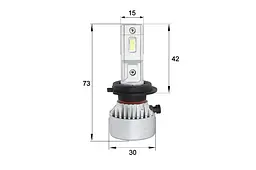 Комплект світлодіодних ламп Sho-Me F4 H7 40W - мініатюра 2