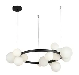 Люстра світильник у стилі лофт молекула Levistella 918LP267-15 BK+WH