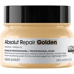 Маска L'Oreal Professionnel Serie Expert Absolut Repair для інтенсивного відновлення пошкодженого волосся без обтяження золотиста 250 мл