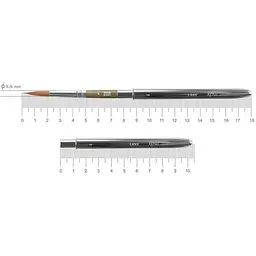 Пензель мікс соболь/синтетика круглий TRAVEL BRUSH LAKE 178 № 8 коротка ручка Rosa