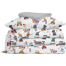 Комплект постільної білизни Cosas Teddy driver Підлітковий червоний (TeddyDrivepColor_52Grey_155)