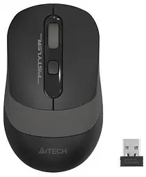 Миша A4Tech Fstyler FG10S 2000dpi чорний+Grey, USB, Wireless, безшумна