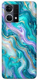 TPU чохол Demsky Mermaid marble для Oppo Reno 7 4G