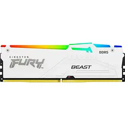 Модуль пам'яті для комп'ютера DDR5 32GB 6400 MHz Beast White RGB XMP Kingston Fury (ex.HyperX) (KF564C32BWA-32)