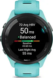 Смарт-годинник Garmin Forerunner 265 Black Bezel with Aqua Case and Aqua/Black Silicone Band (010-02810-12) - мініатюра 5