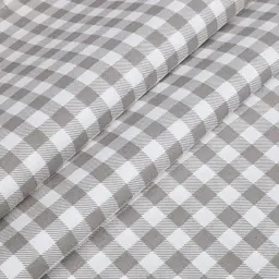 Дитяче простирадло Cosas Taupe Check 110х160 см сіро-біле (TaupeCheck_110x160) - мініатюра 3