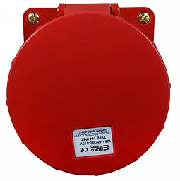 Розетка стаціонарна 125А P4 IP67 3P+PE ГС АСКО-УКРЕМ (A0080040010) - мініатюра 3