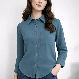 Сорочка жіноча муслінова 32671 M/L акула