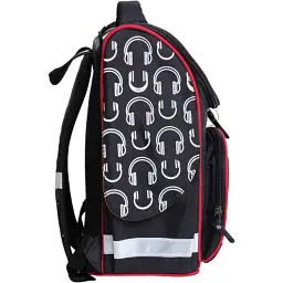 Портфель Bagland з ліхтариками Успіх 12 л. чорний 175k (00551703) (80213806) - мініатюра 3