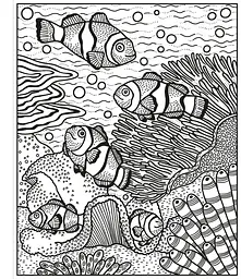 Розмальовка Coral Reef Magic Painting Book - Abigail Wheatley, англ. мова (9781474994743) - мініатюра 3