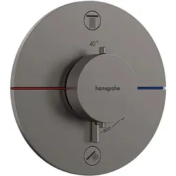 Термостат для душу Hansgrohe ShowerSelect Comfort S brushed black chrome 15554340