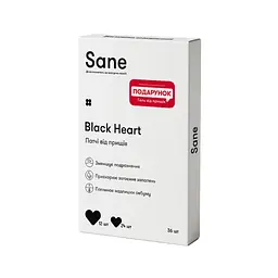 Патчі для обличчя Sane Black Hеart Від прищів 36 шт. (4820266832285)