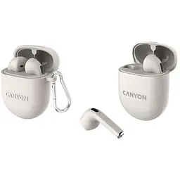 Навушники Canyon TWS headset TWS-6 Beige (CNS-TWS6BE) - мініатюра 2