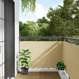 Сітка ширма для балкона 110 г/м² (0.9 х 3 м) Молочний - мініатюра 2