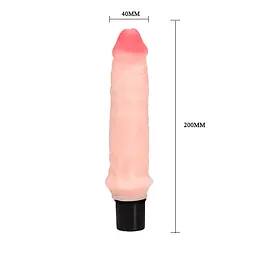 Реалістичний вібратор The Realistic Cock Flesh тілесний 20 см - мініатюра 2