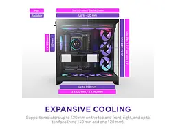 Корпус NZXT H9 Flow RGB Black (CM-H92FB-R1) - мініатюра 8