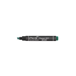 Маркер перманентний Pica Chisel tip, 521/36, зі скошеним носиком, зелений