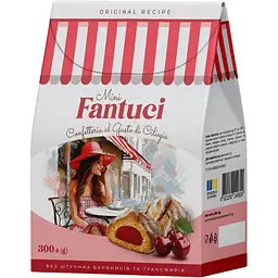 Печиво BonіSano Fantuci зі смаком вишні 300 г