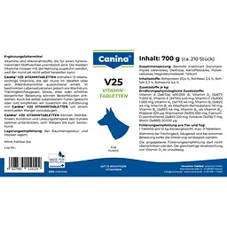 Вітаміни Canina V25 Vitamintabletten для собак, полівітамінний комплекс, 700 г (210 табл) - мініатюра 8