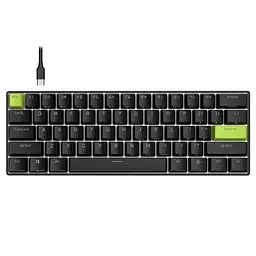 Ігрова магнітна дротова клавіатура Royal Kludge RK C61 / Mint Switch / Black - мініатюра 9