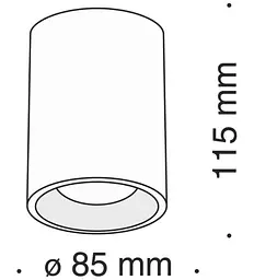 Світильник точковий Kloodi KD-5089 IP65 BK - мініатюра 3