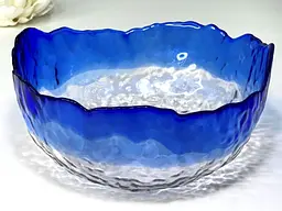 Салатник "Маківка", великий, синій, 1200 мл, 19,5x7,5 см