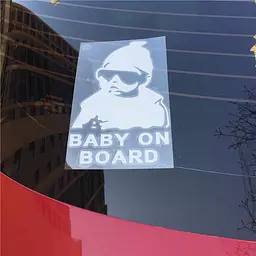 Наклейка в авто Baby on board 2 FGVBN - мініатюра 3
