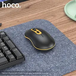 Комп'ютерна Миша HOCO GM21 Platinum 2.4G business wireless mouse Чорна - мініатюра 2