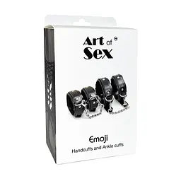 Набір BDSM Art of Sex - Emoji наручники та поножі - мініатюра 7