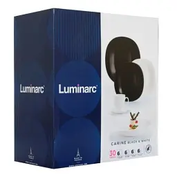 Столовий сервіз Luminarc Carine black&white 30 предметів (N1500) - мініатюра 4