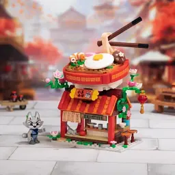 Конструктор Pantasy Kung Fu Panda Кунгфу Панда Міні Вид на вулицю - Раменна крамниця Чжена (86506) - мініатюра 2