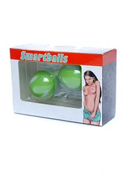 Вагінальні кульки Boss Series Smartballs, 19 см, зелений - мініатюра 4