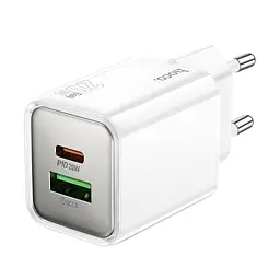 Мережевий зарядний пристрій Hoco N46 Glorious PD20W+QC3.0 charger(EU) Білий