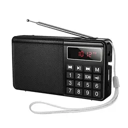 Портативне радіо HOCO HI50 Portable radio чорний