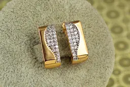 Сережки Xuping Jewelry Спектакль з родієм 1,7 см золотисті - мініатюра 2