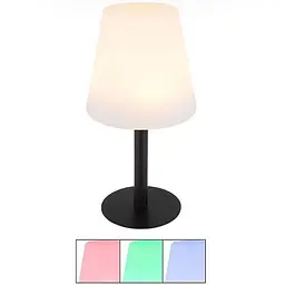 Настільна лампа RGB LED на сонячній батареї, чорний, білий, змінює колір, H 30 см